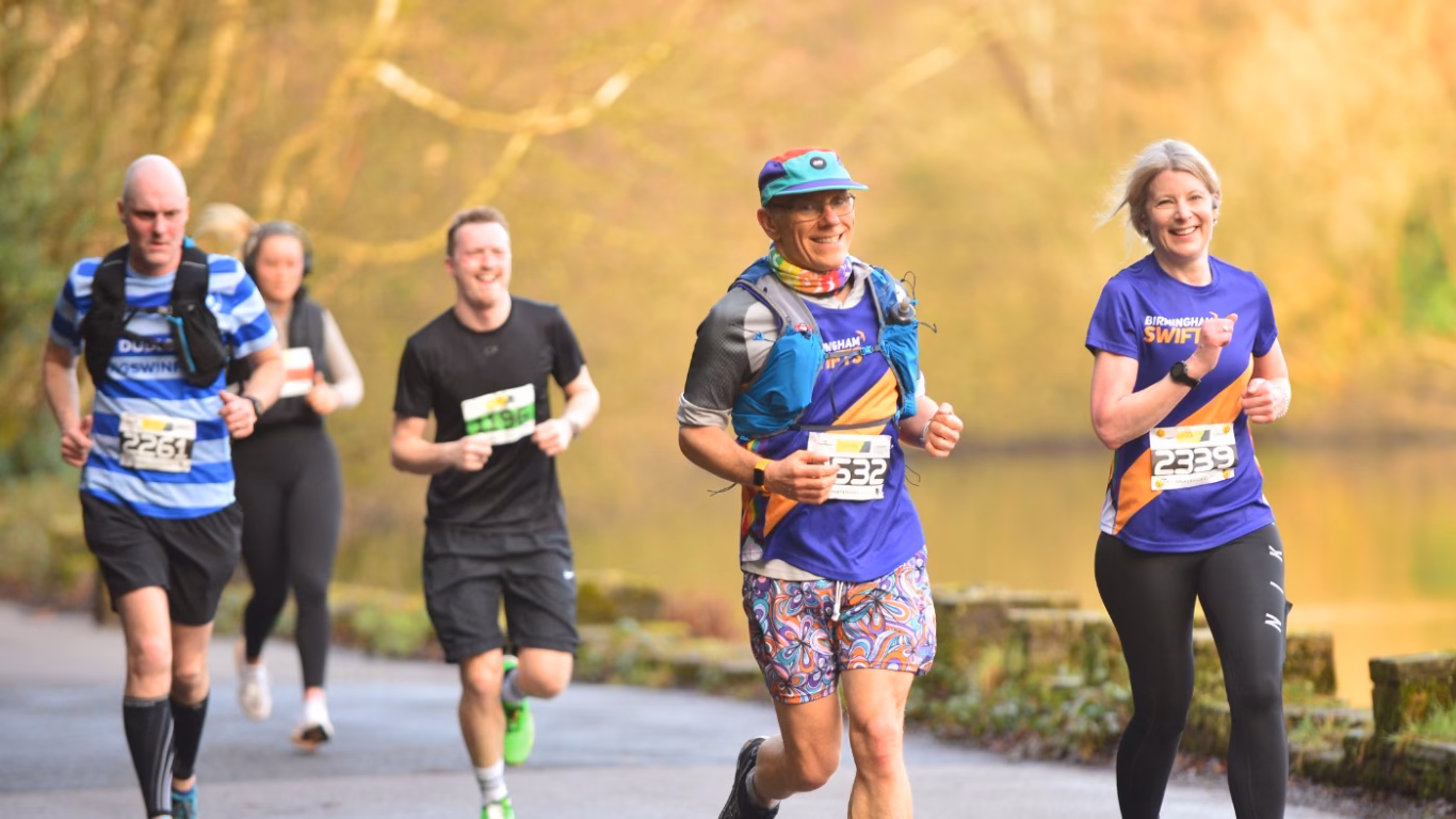 What is the average time for a 10km run?