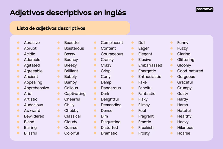¿Cuál es un adjetivo calificativo para