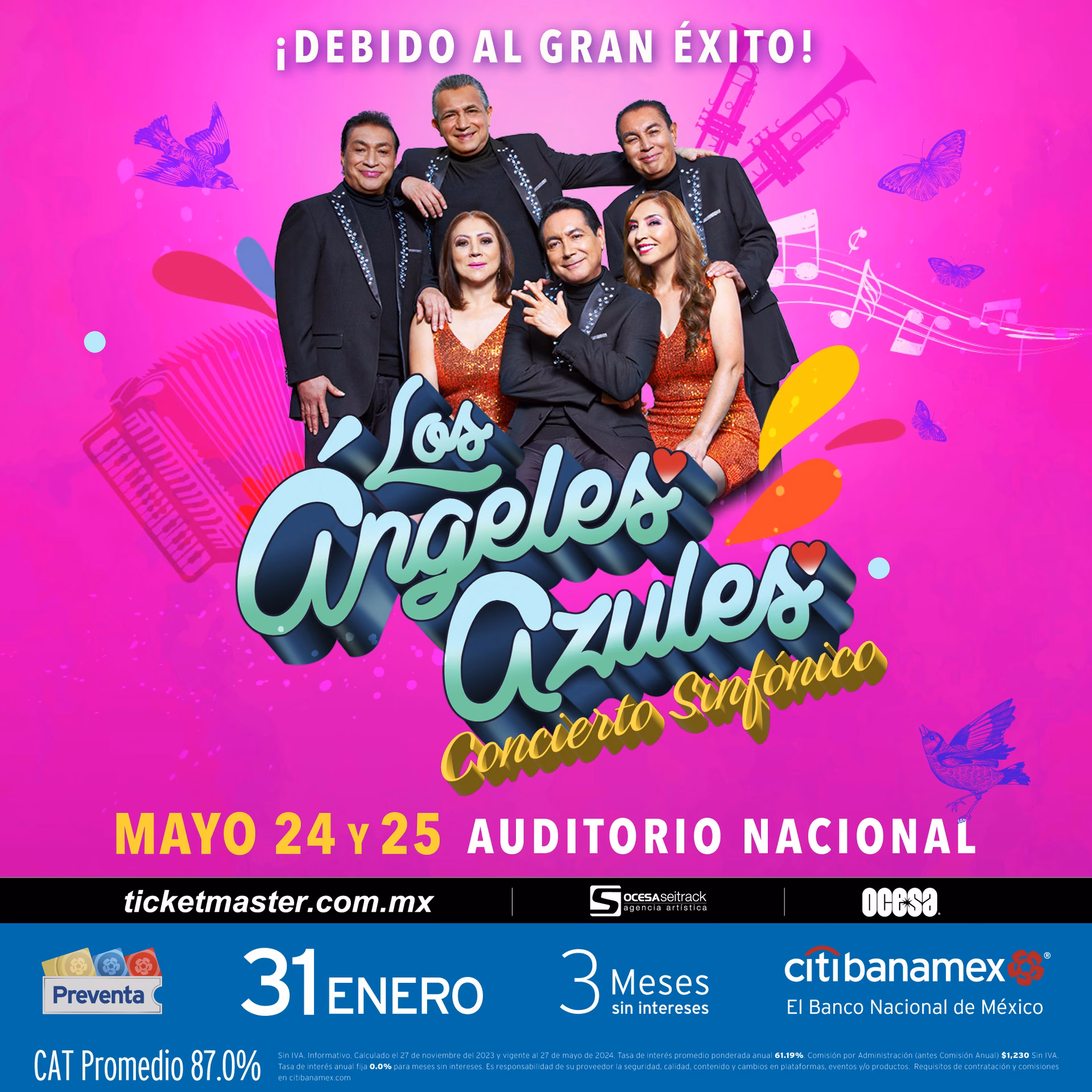 ¿Dónde se van a presentar Los Ángeles Azules?