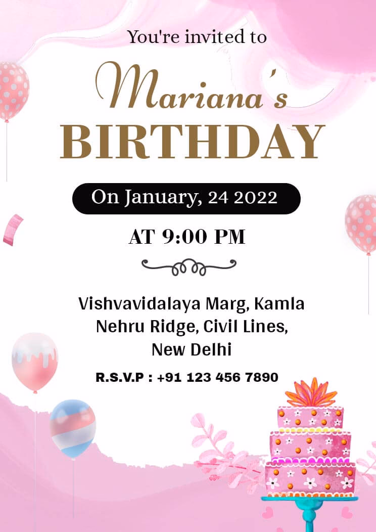 How do I write a birthday invitation?