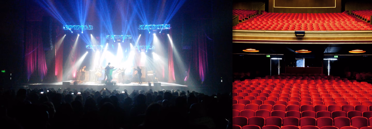 ¿Cuántas butacas tiene el teatro Roxy en Mar del Plata?