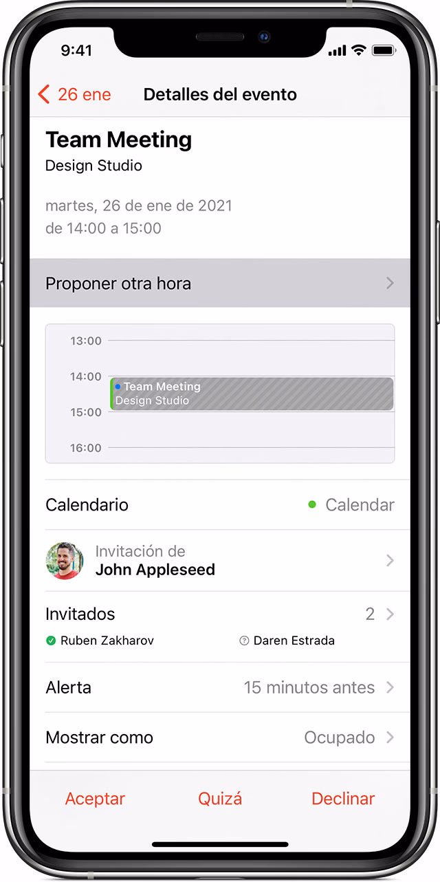 ¿Cómo compartir eventos en el Calendario de iPhone?