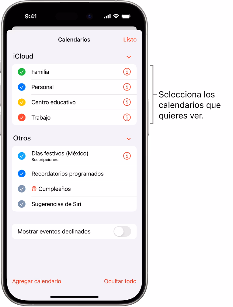 ¿Puedes compartir un evento desde un calendario de iPhone?