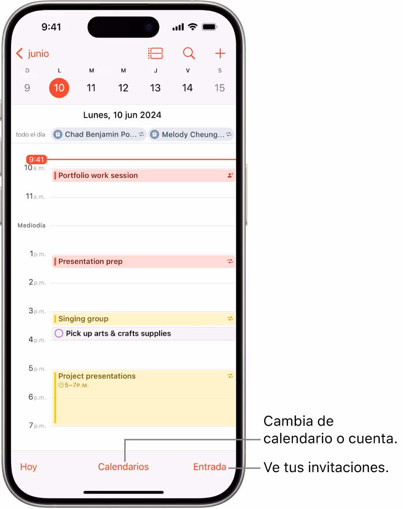 ¿Cómo compartir un evento en iPhone?