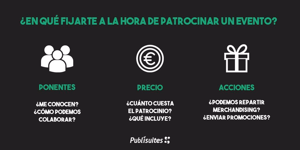 ¿Cómo funciona un patrocinio en un evento?