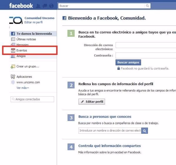¿Cómo puedo crear un evento en Facebook?