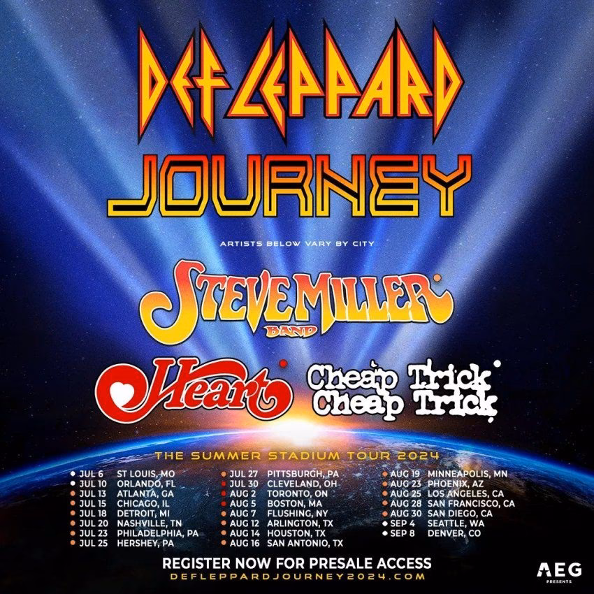 Where is Def Leppard playing in 2025?