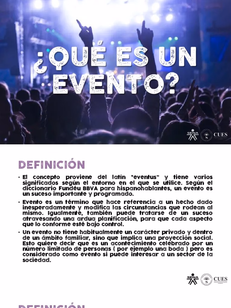 ¿Qué se considera un evento?