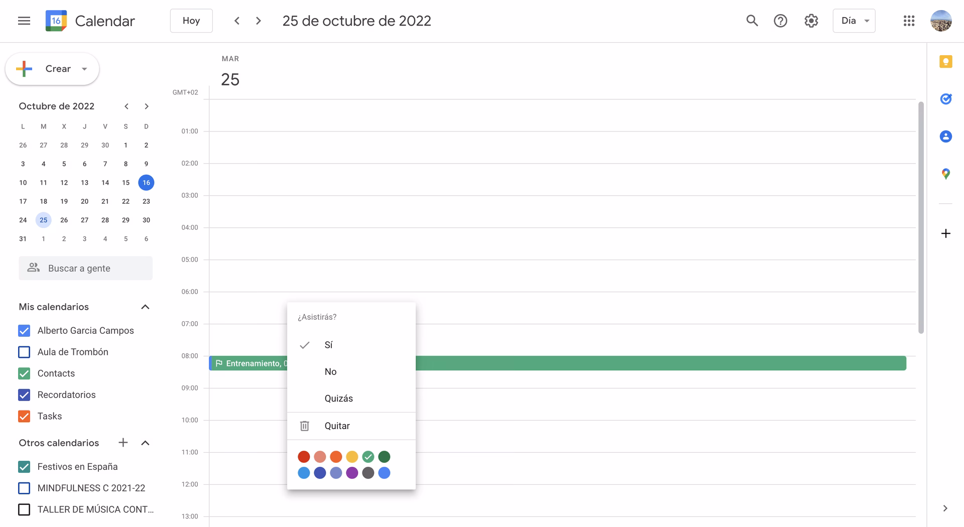 ¿Cómo puedo eliminar un evento en Google Calendar?