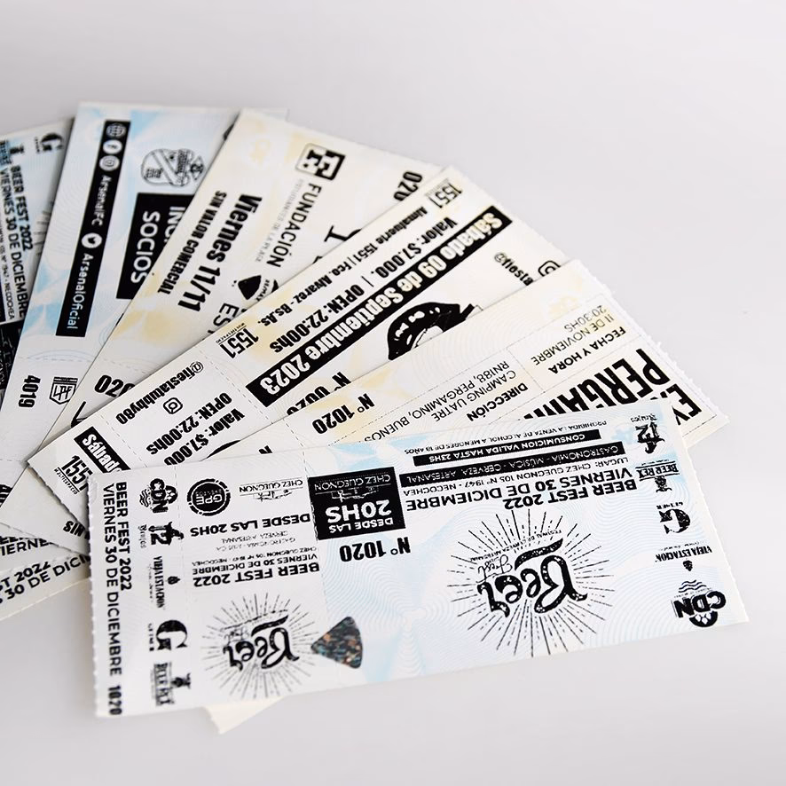 ¿Qué tipos de entradas hay en un concierto?