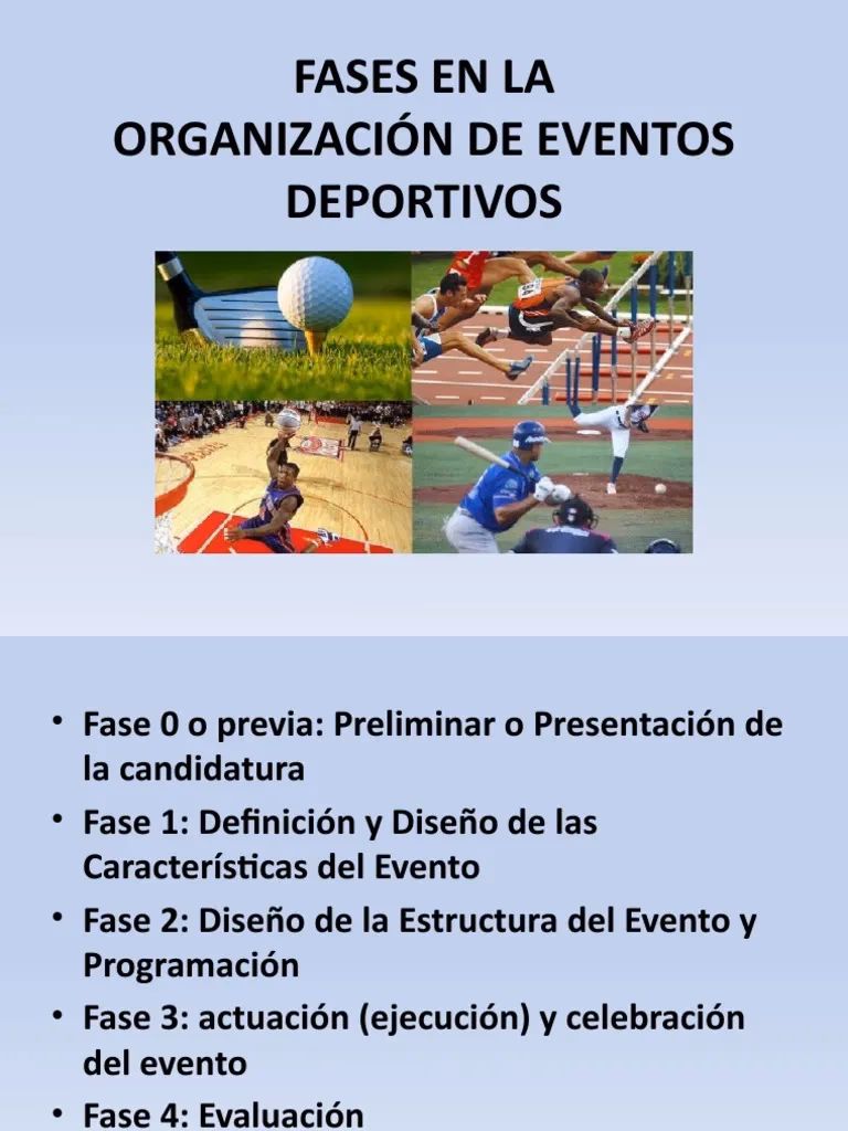 ¿Cómo organizar un evento deportivo en 7 pasos?