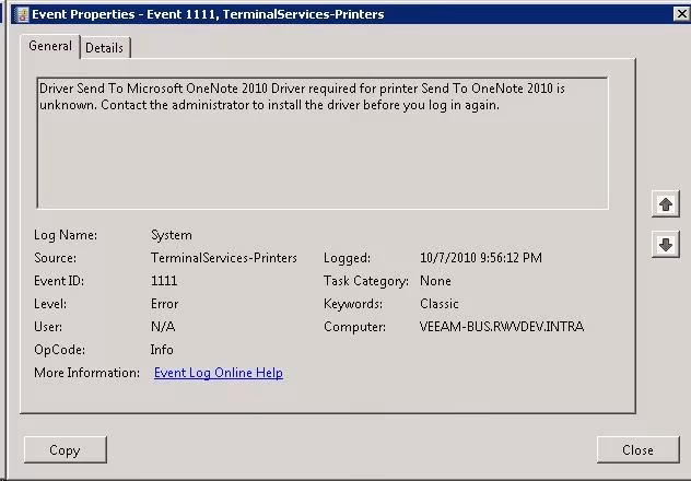 What is printer redirection in terminal server?