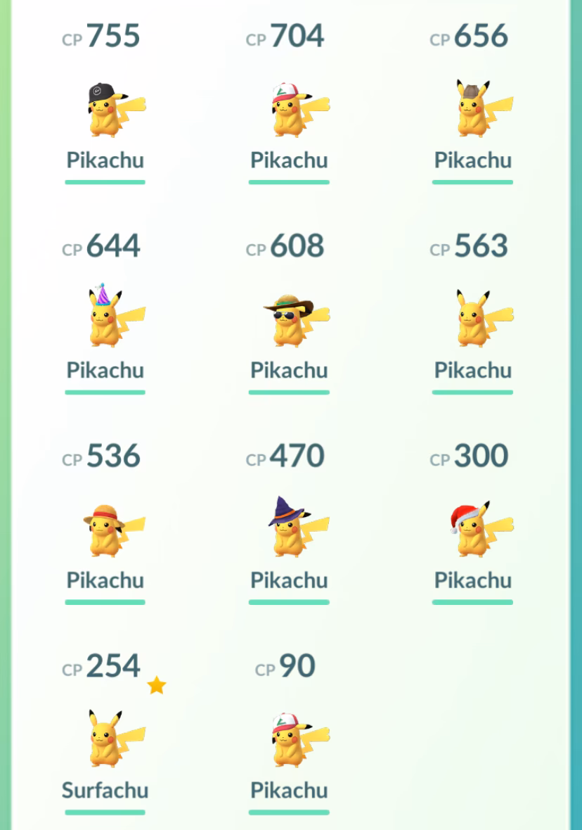 Can you evolve event Pikachu?