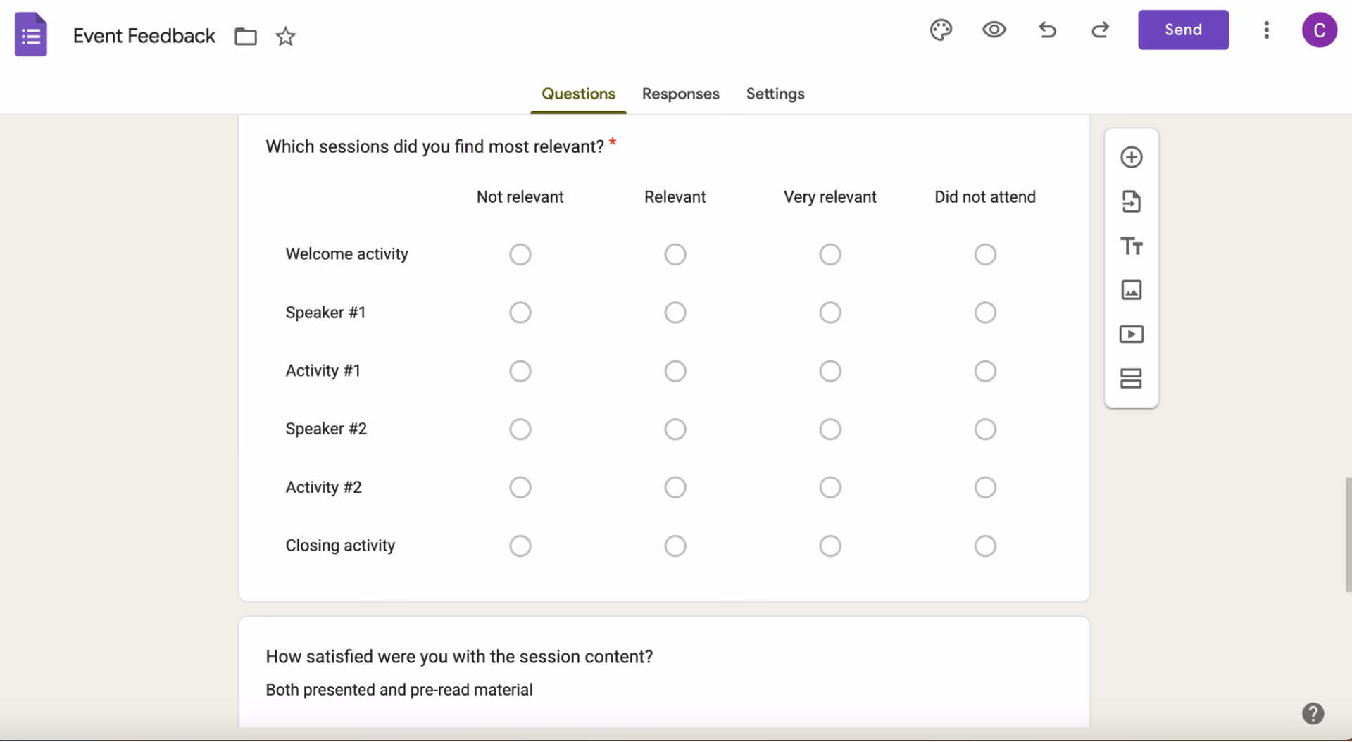 What are the four types of surveys?