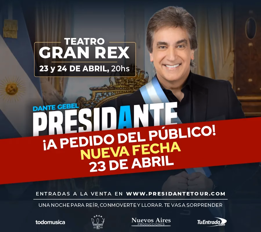 ¿Dónde se presenta Dante Gebel?