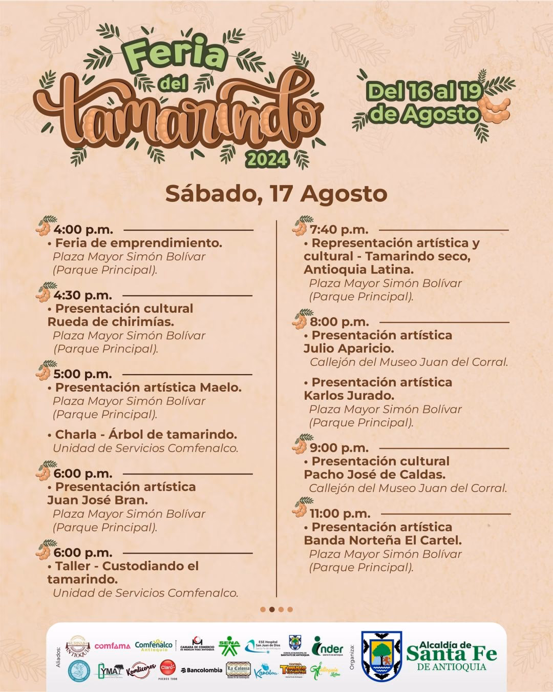 ¿Qué fiestas hay en Santa Fe de Antioquia?