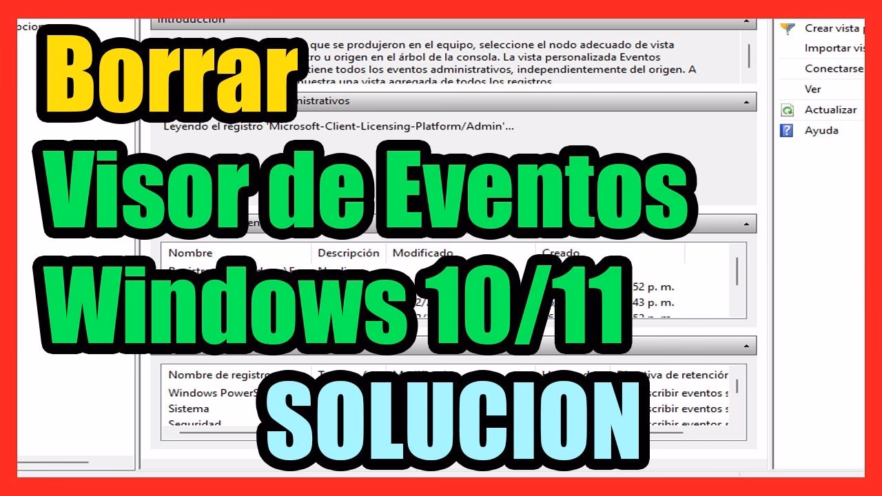 ¿Cómo vaciar los registros?