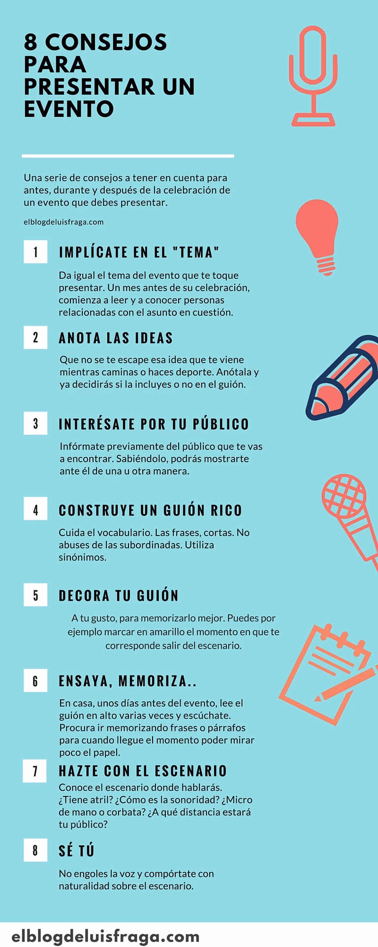¿Qué decir para presentar un evento?