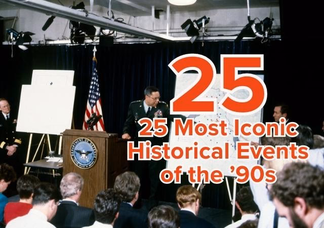 What major events happened in 1990?