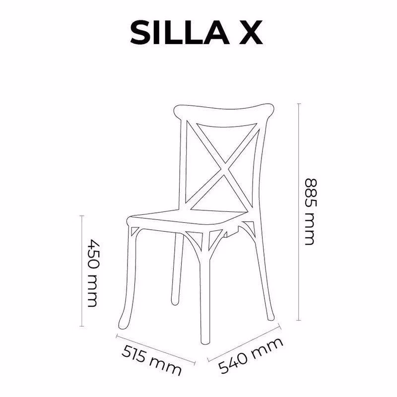 ¿Cuáles son las medidas estándar de una silla?