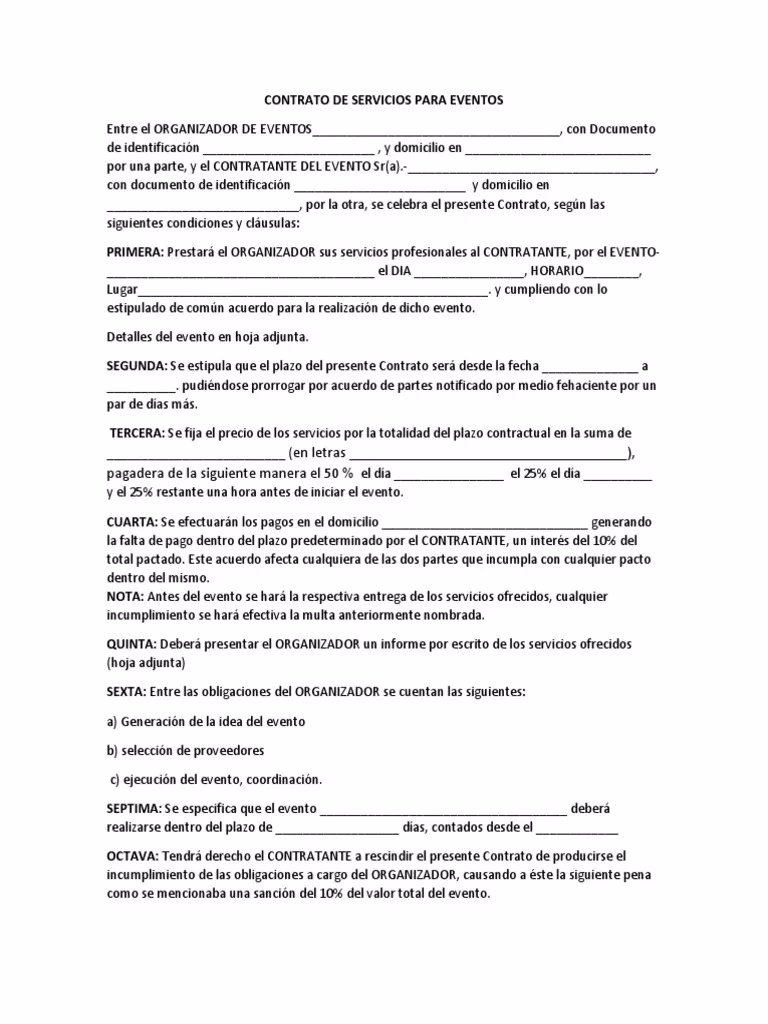 ¿Cómo hacer una orden de servicio para un evento?