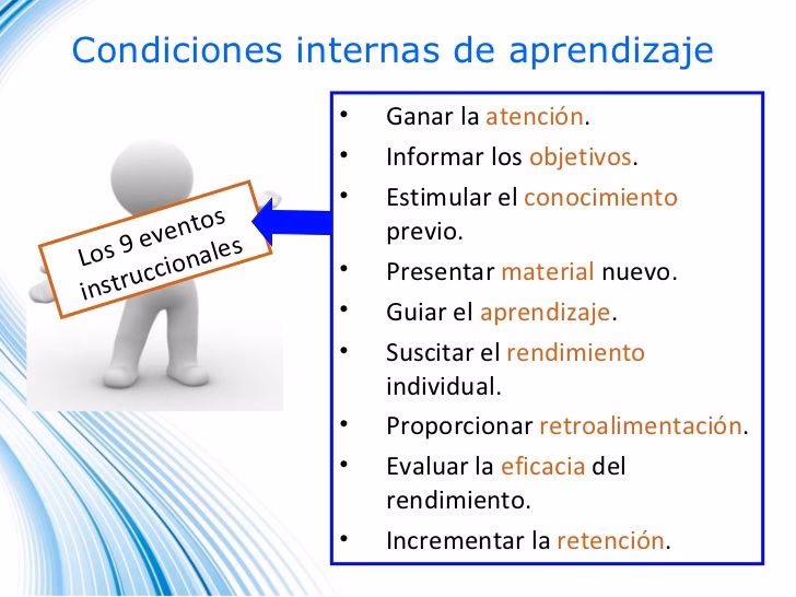 ¿Cuáles son los 9 eventos de instrucción en las TIC?
