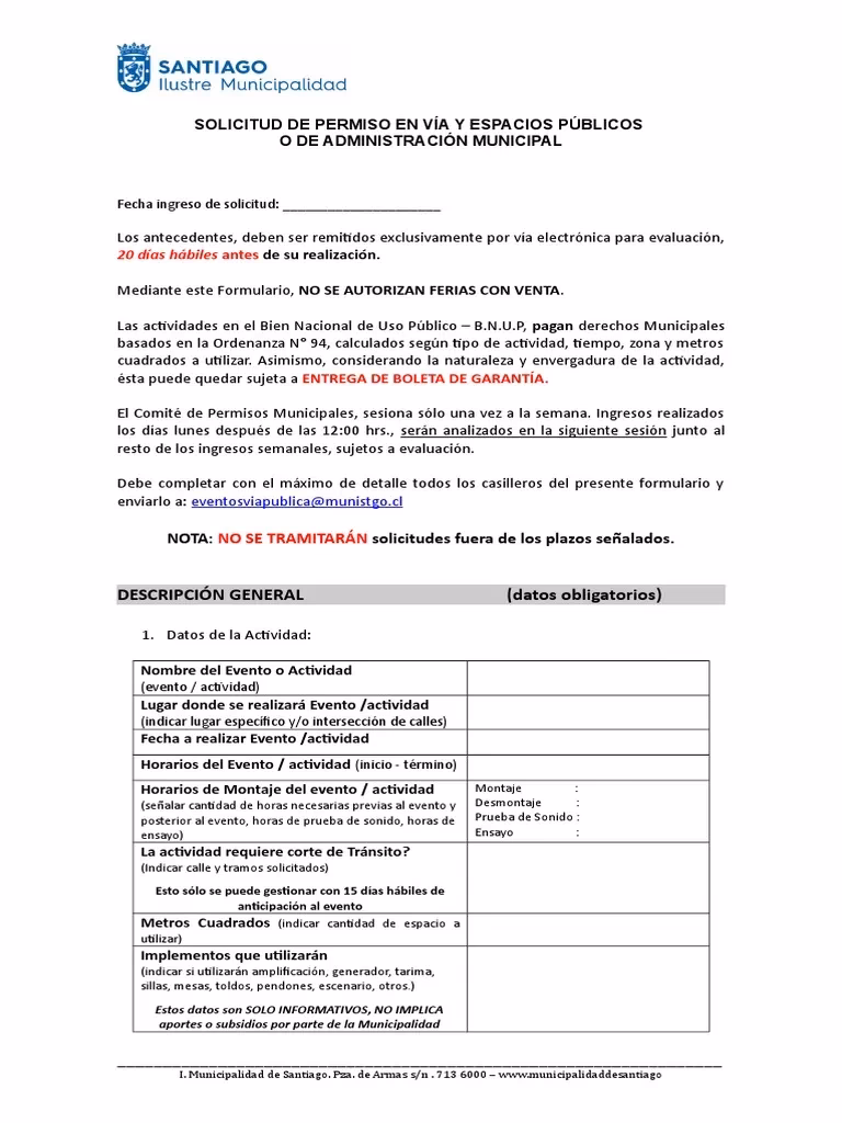 ¿Quién da los permisos municipales?