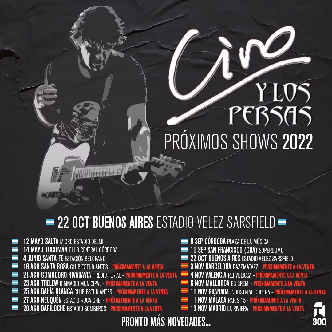 ¿Qué edad tiene el cantante de Ciro y los Persas?