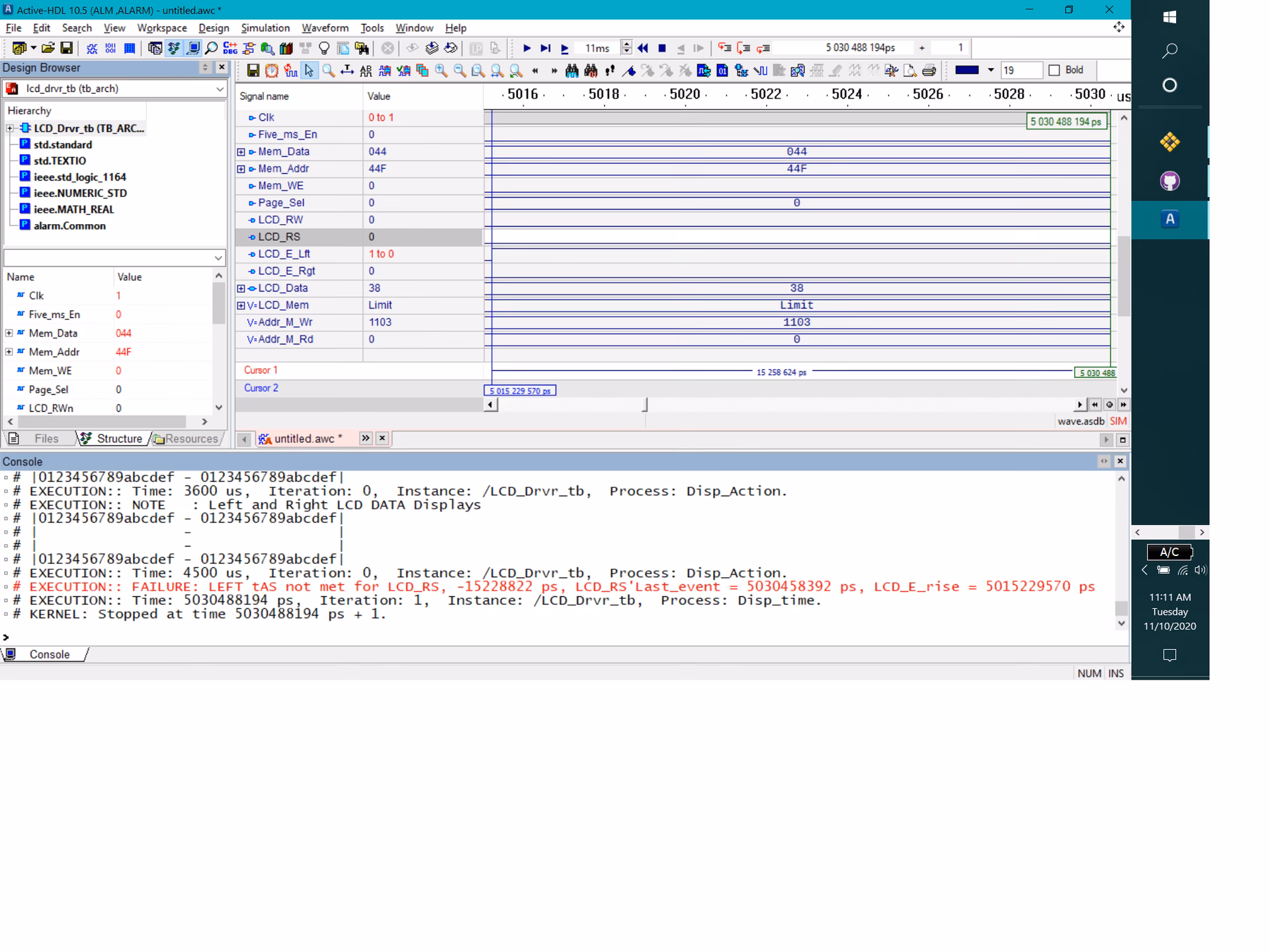 What is the event in VHDL?