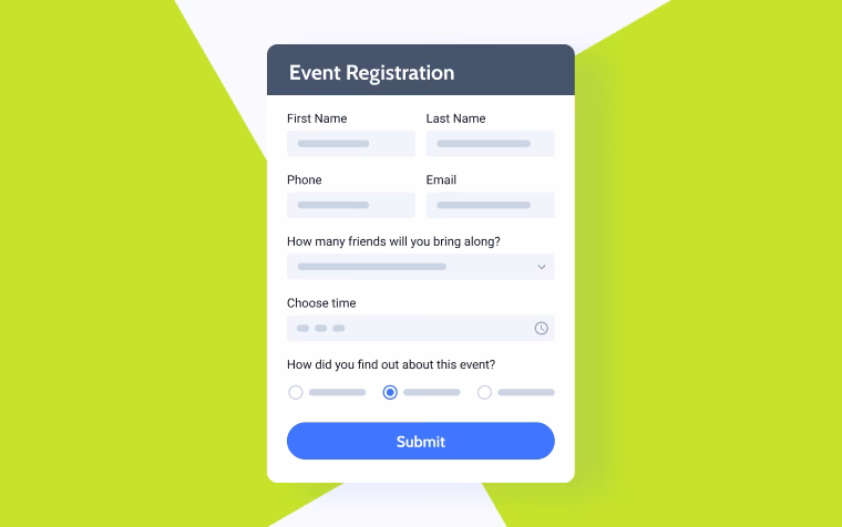 What is an example of registration?