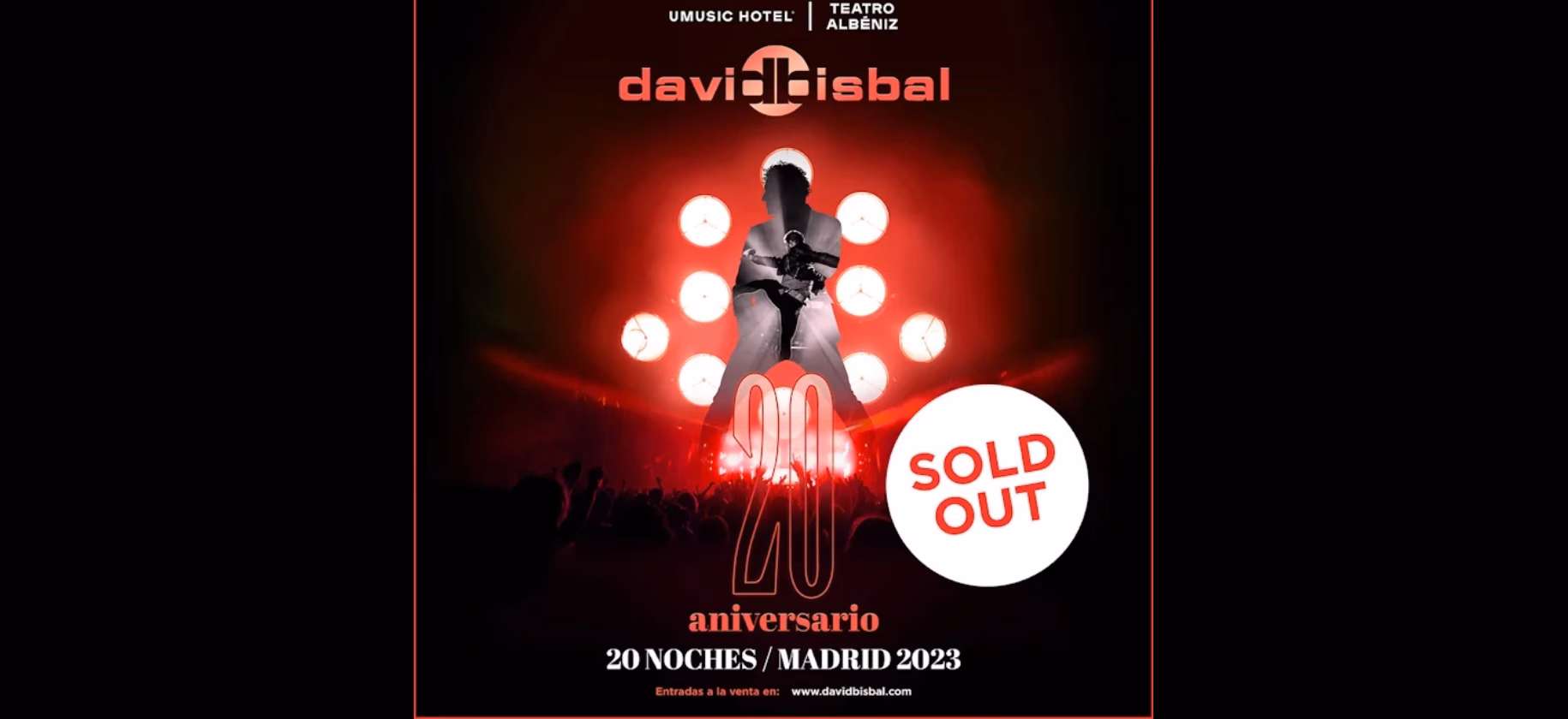 ¿Dónde ver el concierto 20 aniversario de David Bisbal?